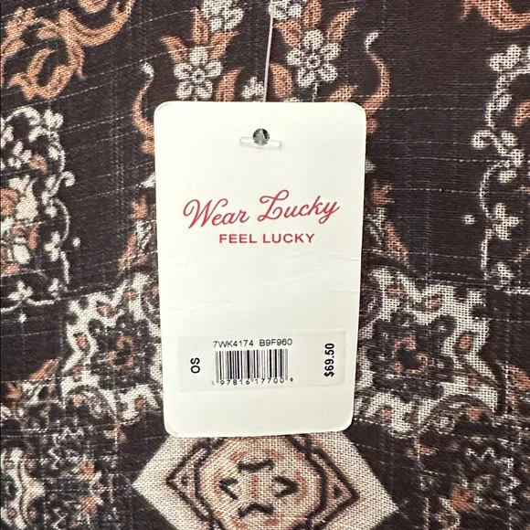Lucky Brand Printed Easy Kimono - One Size - Picture 5 of 5